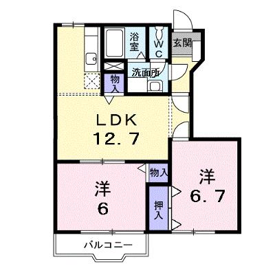 サンシャインＢ 103【管理NO：1-010684001-01030】 ★家具家電は申し込み後に搬入します 2026年08月上旬入居可能の外観画像