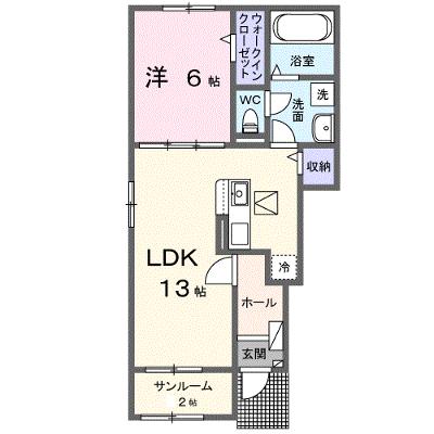 アイリス　ガーデン 101【管理NO：1-027681401-01010】 ★家具家電は申し込み後に搬入します★の外観画像