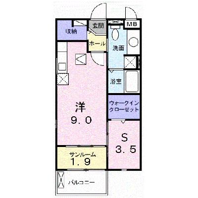 グラン・ブルー 102【管理NO：1-019952701-01020】 ★家具家電は申し込み後に搬入しますの外観画像