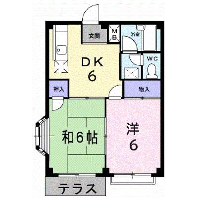 エルディム武井Ⅱ 103【管理NO：1-001740302-01030】 ★家具家電は申し込み後に搬入します 2026年07月中旬入居可能の外観画像