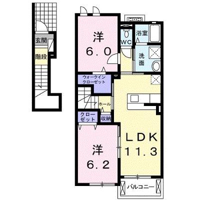 グランベール壱番館 202【管理NO：1-018978201-02020】 ★家具家電は申し込み後に搬入します★の外観画像