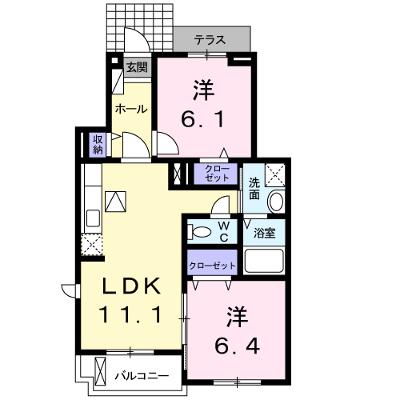 フィオーレＹＳ 105【管理NO：1-016949201-01040】 ★家具家電は申し込み後に搬入します★ ★2026年08月下旬入居可能★の外観画像