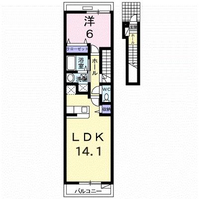 サン・セレーノ 203【管理NO：1-016225101-02030】 ★家具家電は申し込み後に搬入します★ ★2026年11月中旬入居可能★の外観画像