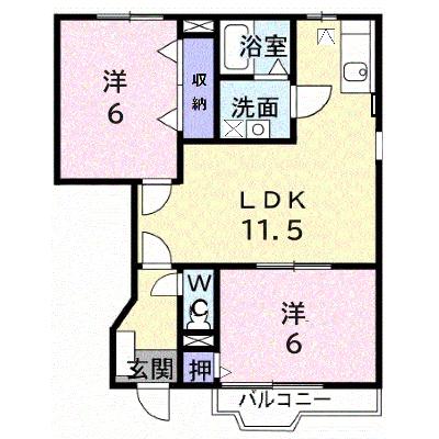 ヴェルハウズン　Ａ 103【管理NO：1-012004001-01030】 ★家具家電は申し込み後に搬入しますの外観画像