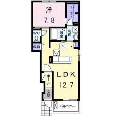 フォンテーヌ・イー 105【管理NO：1-022195601-01040】 ★家具家電は申し込み後に搬入します★の外観画像
