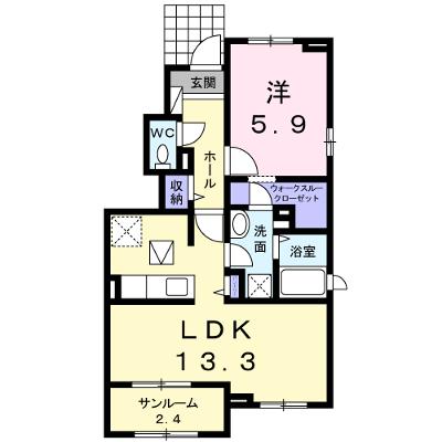 サニーレジデンスＢ 101【管理NO：1-020295002-01010】 ★家具家電は申し込み後に搬入します★の外観画像
