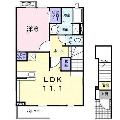 ヴァンベールＡ 202【管理NO：1-015713401-02020】 ★家具家電は申し込み後に搬入します★の外観画像