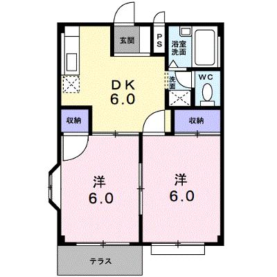 エルディムわたなべ 106【管理NO：1-003918901-01050】 ★家具家電は申し込み後に搬入します★の外観画像