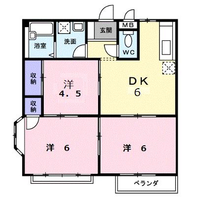エルディム立田 205【管理NO：1-001005601-02040】 ★家具家電は申し込み後に搬入しますの外観画像