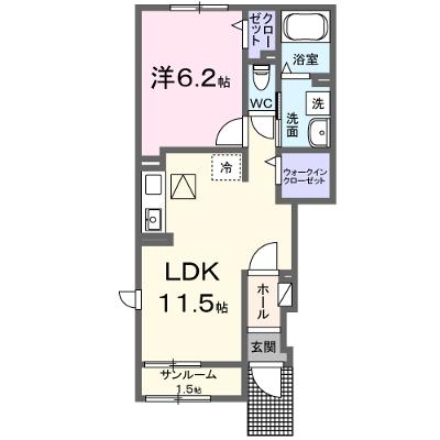 フレスクーラ 101【管理NO：1-028444301-01010】 ★家具家電は申し込み後に搬入しますの外観画像