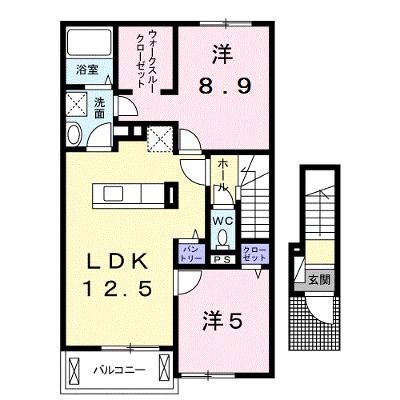 シエルⅡ 203【管理NO：1-022731001-02030】 ★家具家電は申し込み後に搬入します★の外観画像