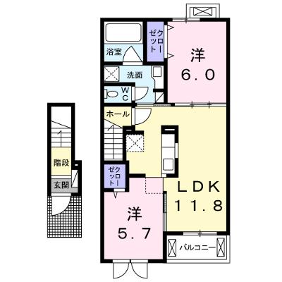 カーサアニュー 203【管理NO：1-021671001-02030】 ★家具家電は申し込み後に搬入します★の外観画像