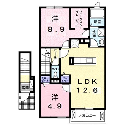 グリーンヒルズＴ・Ｍ 202【管理NO：1-020110401-02020】 ★家具家電は申し込み後に搬入します★の外観画像