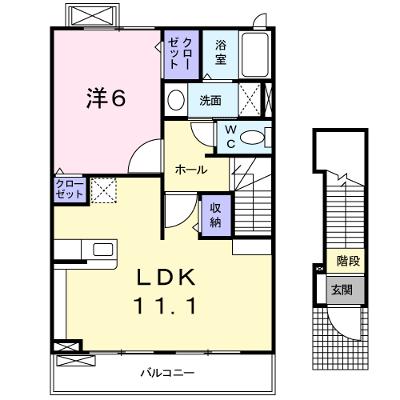 エミネンスⅡ 202【管理NO：1-018034502-02020】 ★家具家電は申し込み後に搬入します★ ★2026年08月中旬入居可能★の外観画像