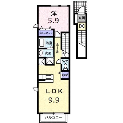 サザンクロス 205【管理NO：1-012693101-02040】 ★家具家電は申し込み後に搬入します 2026年07月下旬入居可能の外観画像
