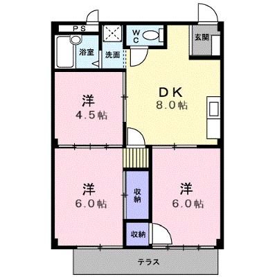 和希チヨダ 102【管理NO：1-004200001-01020】 ★家具家電は申し込み後に搬入しますの外観画像