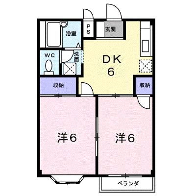 エルディムドミール小林 202【管理NO：1-003792001-02020】 ★家具家電は申し込み後に搬入しますの外観画像