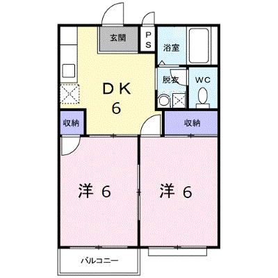エルディムふじおかＢ 207【管理NO：1-001147402-02060】 ★家具家電は申し込み後に搬入しますの外観画像