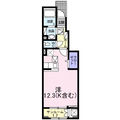 ベル　アウローラ 102【管理NO：1-027171801-01020】 ★家具家電は申し込み後に搬入します★の外観画像