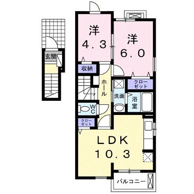 シャイニー 201【管理NO：1-019925801-02010】 ★家具家電は申し込み後に搬入します 2026年07月中旬入居可能の外観画像