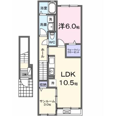 ディオネ 203【管理NO：1-027834501-02030】 ★家具家電は申し込み後に搬入します★ ★2026年09月上旬入居可能★の外観画像
