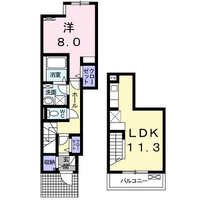 ショコラ 102【管理NO：1-022294601-01020】 ★家具家電は申し込み後に搬入します★の外観画像