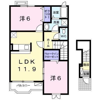 ウイステリア 202【管理NO：1-015958101-02020】 ★家具家電は申し込み後に搬入します 2026年08月上旬入居可能の外観画像