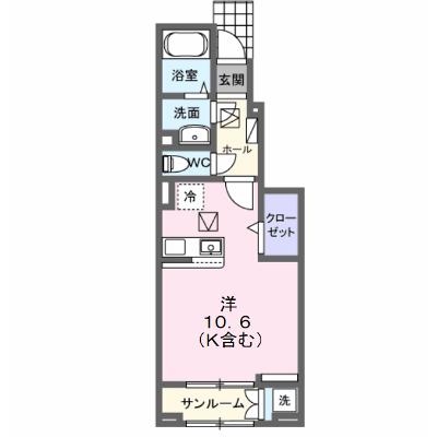 フェニックス　Ⅱ 103【管理NO：1-028694401-01030】 ★家具家電は申し込み後に搬入します 2026年10月上旬入居可能の外観画像