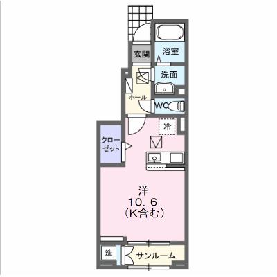 フェニックス　Ⅱ 102【管理NO：1-028694401-01020】 ★家具家電は申し込み後に搬入します 2026年10月上旬入居可能の外観画像