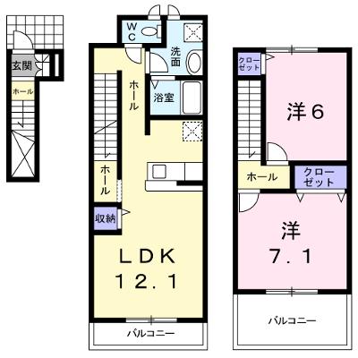 カーサ　フェリーチェ 202【管理NO：1-015300701-02020】 ★家具家電は申し込み後に搬入します★の外観画像
