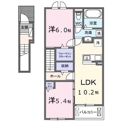 グラース　１７ 202【管理NO：1-028530901-02020】 ★家具家電は申し込み後に搬入します 2026年09月上旬入居可能の外観画像