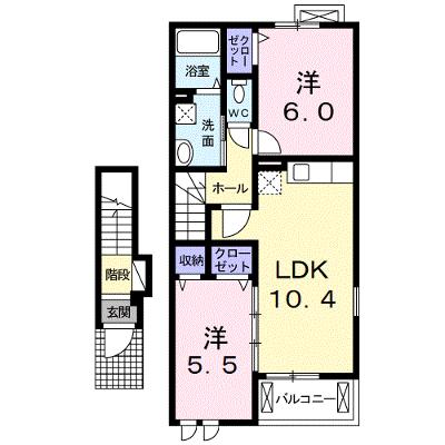 フィオーレ　Ⅰ 202【管理NO：1-018511201-02020】 ★家具家電は申し込み後に搬入しますの外観画像