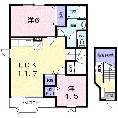 グレイスフルＢ 201【管理NO：1-012555102-02010】 ★家具家電は申し込み後に搬入しますの外観画像