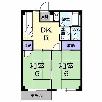 シティーハイツさわ 102【管理NO：1-003386301-01020】 ★家具家電は申し込み後に搬入します 2026年08月中旬入居可能の外観画像
