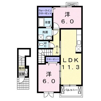 ＲＩＶＡＢＩＧ　Ⅴ 203【管理NO：1-017725101-02030】 ★家具家電は申し込み後に搬入しますの外観画像