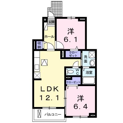 Ｕｎｅ　ｅｎｔｒｅｅ　Ⅱ 102【管理NO：1-016042201-01020】 ★家具家電は申し込み後に搬入しますの外観画像
