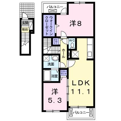 プラシード・Ｋ　Ａ 202【管理NO：1-016016601-02020】 ★家具家電は申し込み後に搬入します★の外観画像