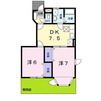ラ・プレーヌ 101【管理NO：1-011541001-01010】 ★家具家電は申し込み後に搬入します★の外観画像