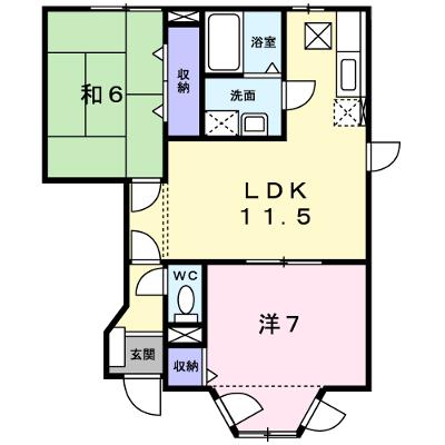 フルール・ド・スリジェ　Ａ 103【管理NO：1-010298301-01030】 ★家具家電は申し込み後に搬入しますの外観画像