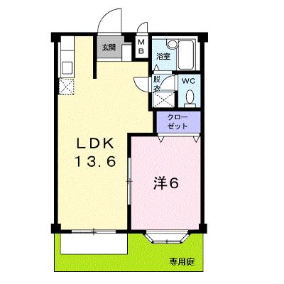 エルディムおおすみＡ 105【管理NO：1-002115101-01040】 ★家具家電は申し込み後に搬入しますの外観画像