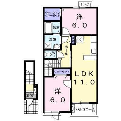 グランブルー４ｔｈＡ 202【管理NO：1-020333601-02020】 ★家具家電は申し込み後に搬入します★の外観画像