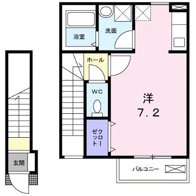 ラークヒルズ 202【管理NO：1-014502401-02020】 ★家具家電は申し込み後に搬入します★の外観画像