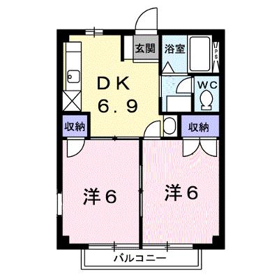 ニューシティ三輪 206【管理NO：1-003762601-02050】 ★家具家電は申し込み後に搬入します★の外観画像