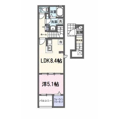ベル　オーブⅦ 201【管理NO：1-028786601-02010】 ★家具家電は申し込み後に搬入します★ ★2026年10月上旬入居可能★の外観画像