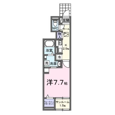 ベル　オーブⅦ 103【管理NO：1-028786601-01030】 ★家具家電は申し込み後に搬入します★ ★2026年10月上旬入居可能★の外観画像