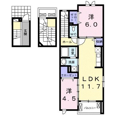 ベル　オーブ　Ⅲ 301【管理NO：1-019212501-03010】 ★家具家電は申し込み後に搬入します★の外観画像