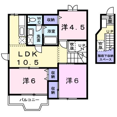 カモミール 203【管理NO：1-009428001-02030】 ★家具家電は申し込み後に搬入します★の外観画像