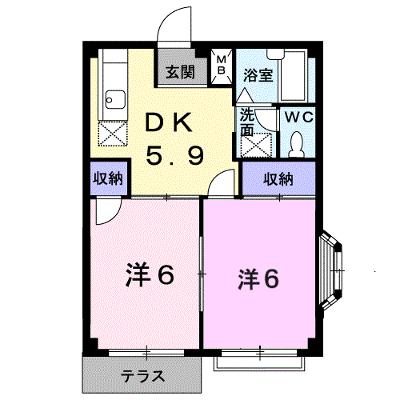 グリーンハイツＥ 101【管理NO：1-002902502-01010】 ★家具家電は申し込み後に搬入しますの外観画像