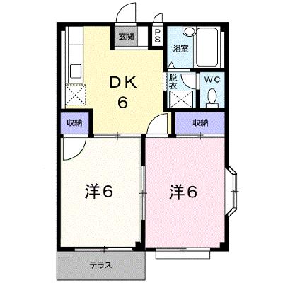 メゾンドパストラルＢ 101【管理NO：1-002060602-01010】 ★家具家電は申し込み後に搬入しますの外観画像