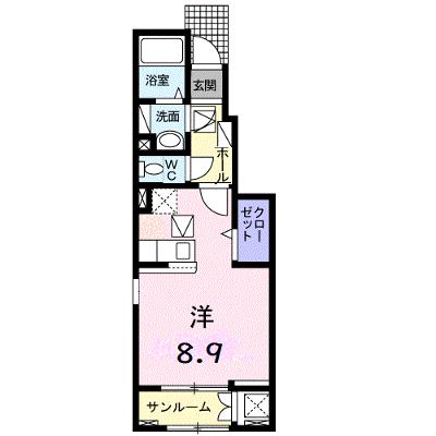 フローラコート 107【管理NO：1-025178701-01060】 ★家具家電は申し込み後に搬入しますの外観画像